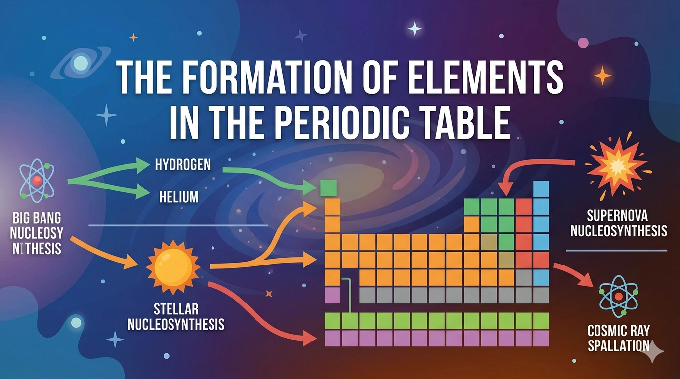 The Formation of Elements in the Periodic Table